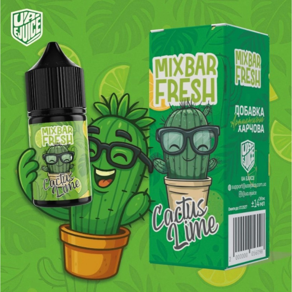 Ароматизатор MixBar Fresh Cactus Lime (Кактус Лайм) 30ml - MixBar Fresh 30ml