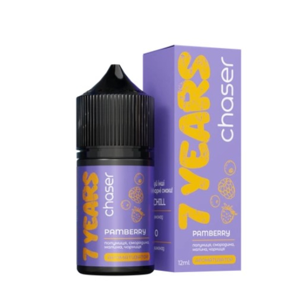Ароматизатор Chaser Limited Edition Pamberry (Полуниця смородина малина чорниця) 30ml - Chaser limited edition 7years 30ml