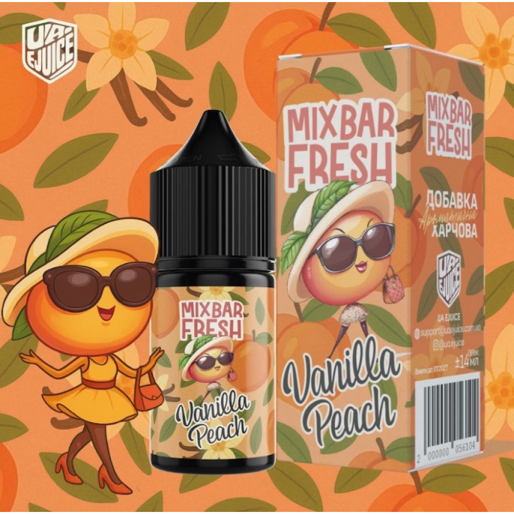 Ароматизатор MixBar Fresh Vanilla Peach (Ванільний Персик) 15ml - MixBar Fresh 15ml