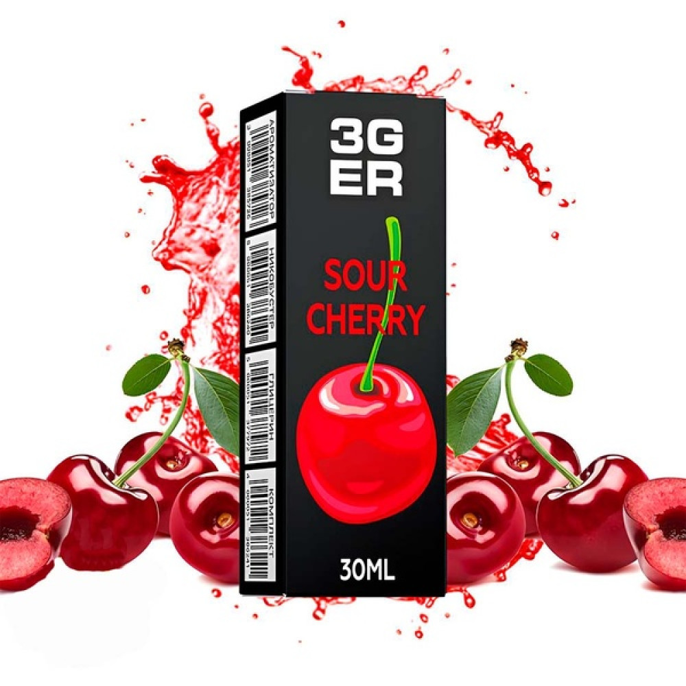 Ароматизатор 3ger Sour Cherry (Кисла Вишня) 30ml - 3ger 30ml