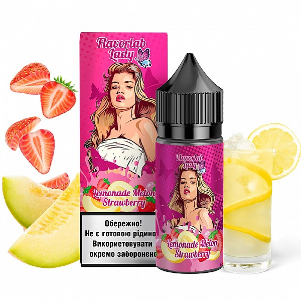 Ароматизатор Flavorlab Lady Lemonade Melon Strawberry (Лимонад Диня Полуниця) 30ml - Flavorlab Lady 30ml