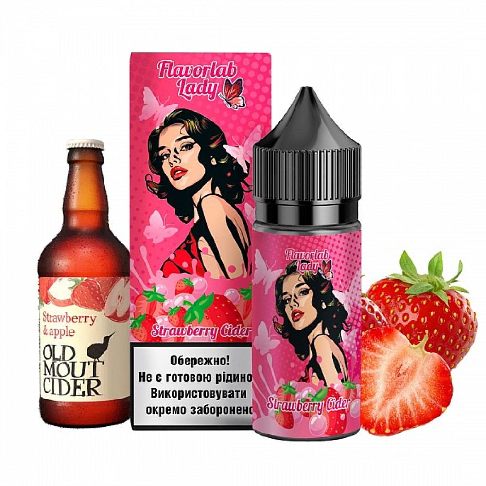 Ароматизатор Flavorlab Lady Strawberry Cider (Полуничний Сидр) 30ml - Flavorlab Lady 30ml