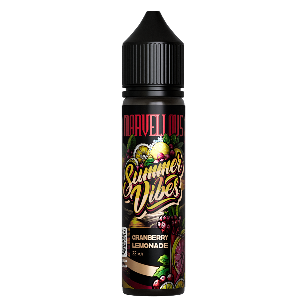 Ароматизатор органічний Marvellous Summer Vibes 60ml Cranberry Lemonade (Журавлиновий Лимонад) - Marvellous 60ml Summer Vibes