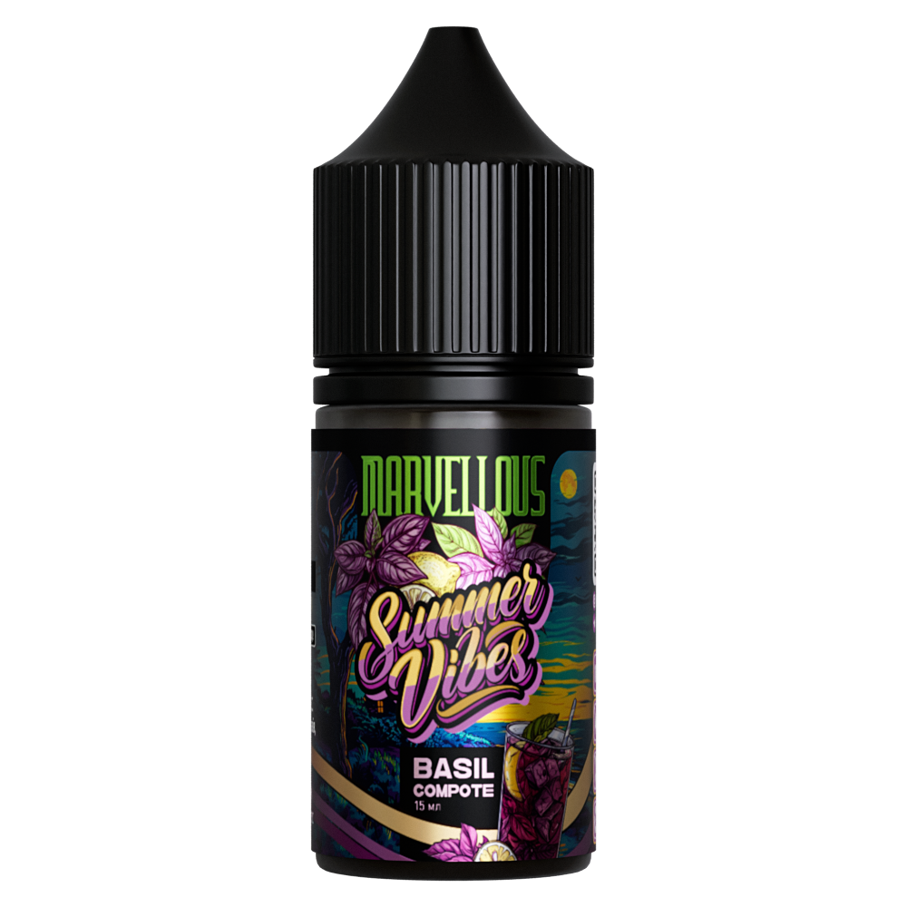 Ароматизатор Marvellous Summer Vibes 30ml Basil Compote (Базиліковий Компот) - Marvellous Summer Vibes 30ml