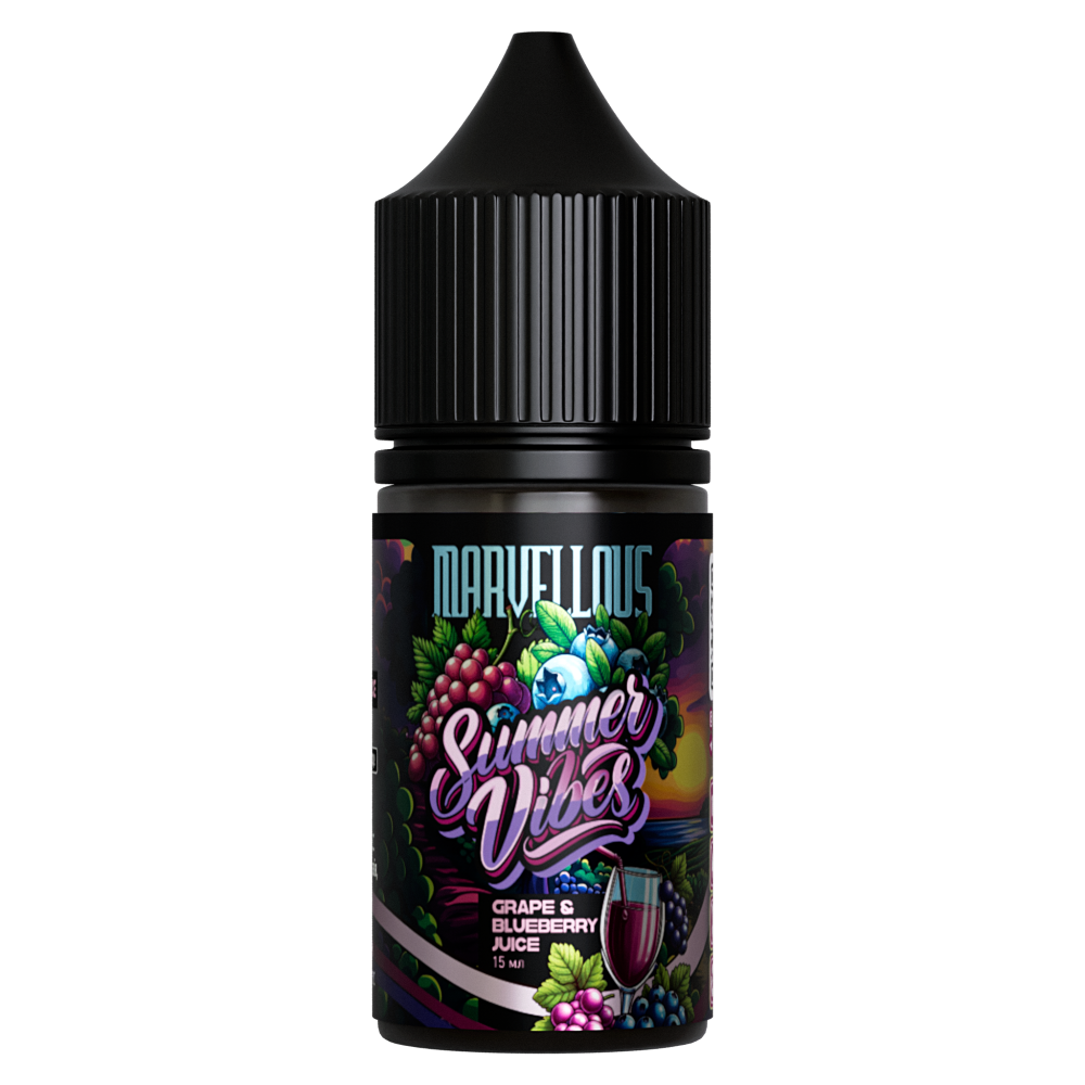 Ароматизатор Marvellous Summer Vibes Grape Blueberry (Виноград Чорниця) 30ml - Marvellous Summer Vibes 30ml