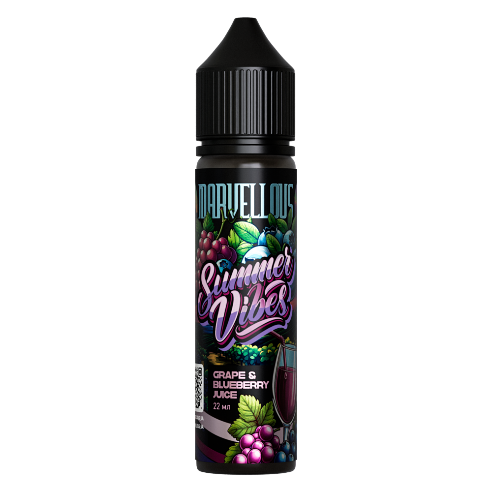 Ароматизатор органічний Marvellous Summer Vibes Grape Blueberry Juice (Виноград Чорниця) 22ml - Marvellous 60ml Summer Vibes