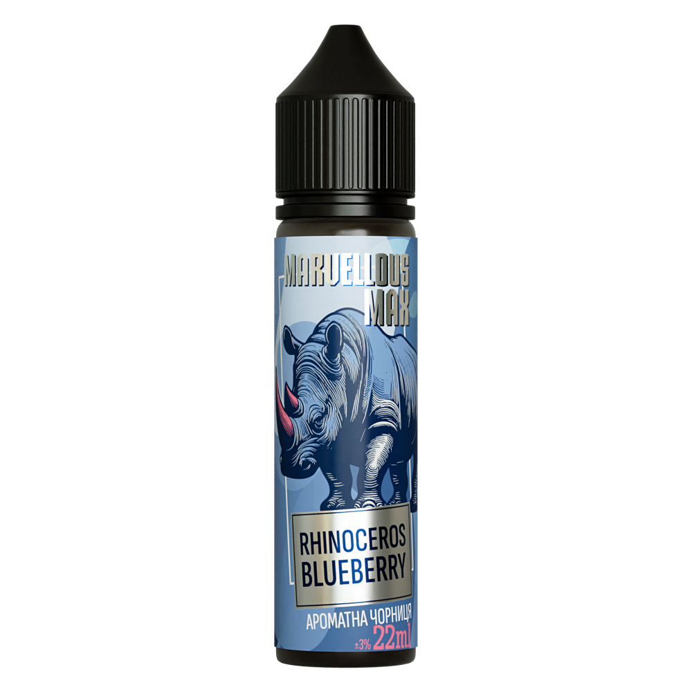 Ароматизатор органічний Marvellous Max 60ml Rhinoceros Blueberry (Чорниця) - Marvellous 60ml Max