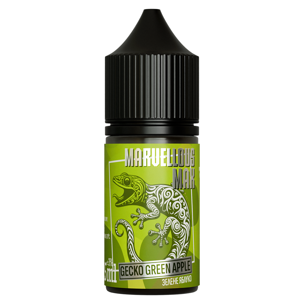 Ароматизатор Marvellous Max Gecko Green Apple (Зелене Яблуко) 30ml - Marvellous Max 30ml