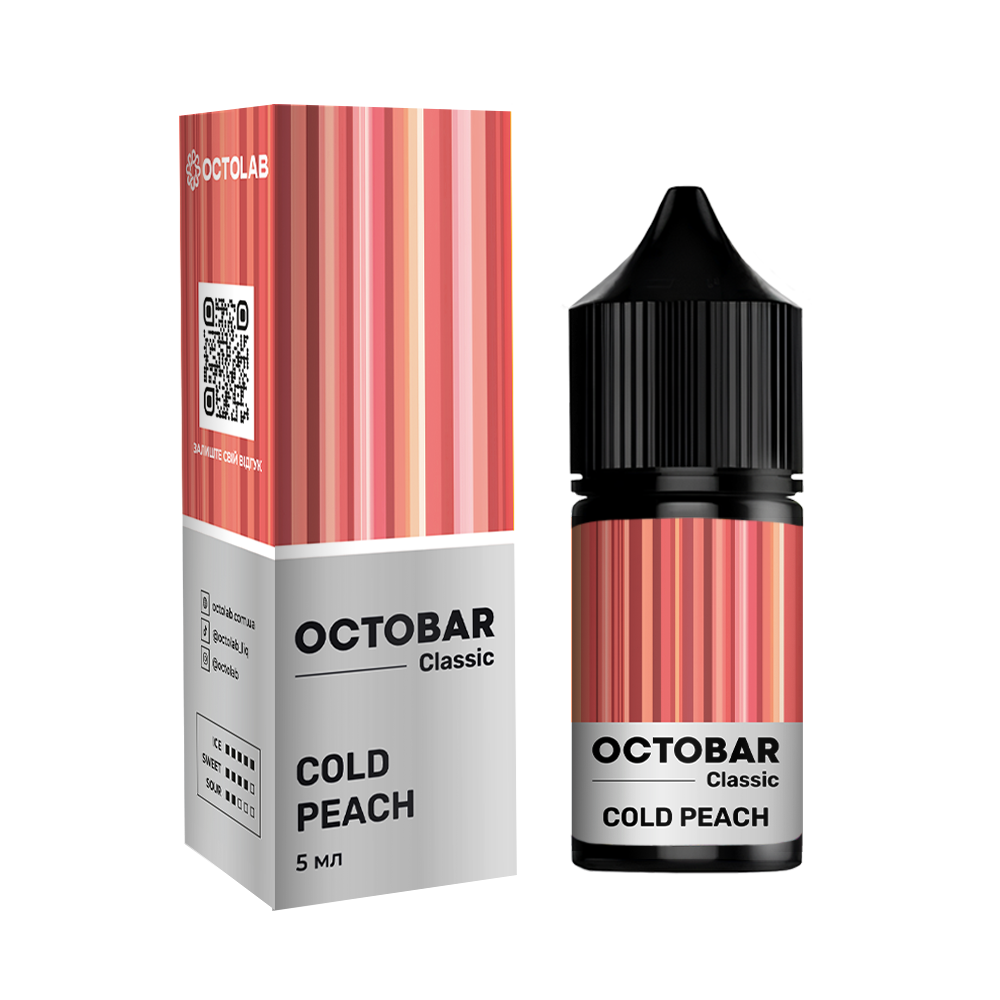 Ароматизатор Octobar Classic Cold Peach 10ml - Octobar Classic 10ml