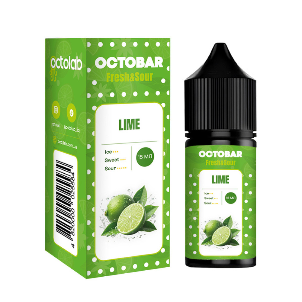 Ароматизатор Octobar Fresh & Sour Lime (Лайм) 30ml - Octobar Fresh & Sour 30ml