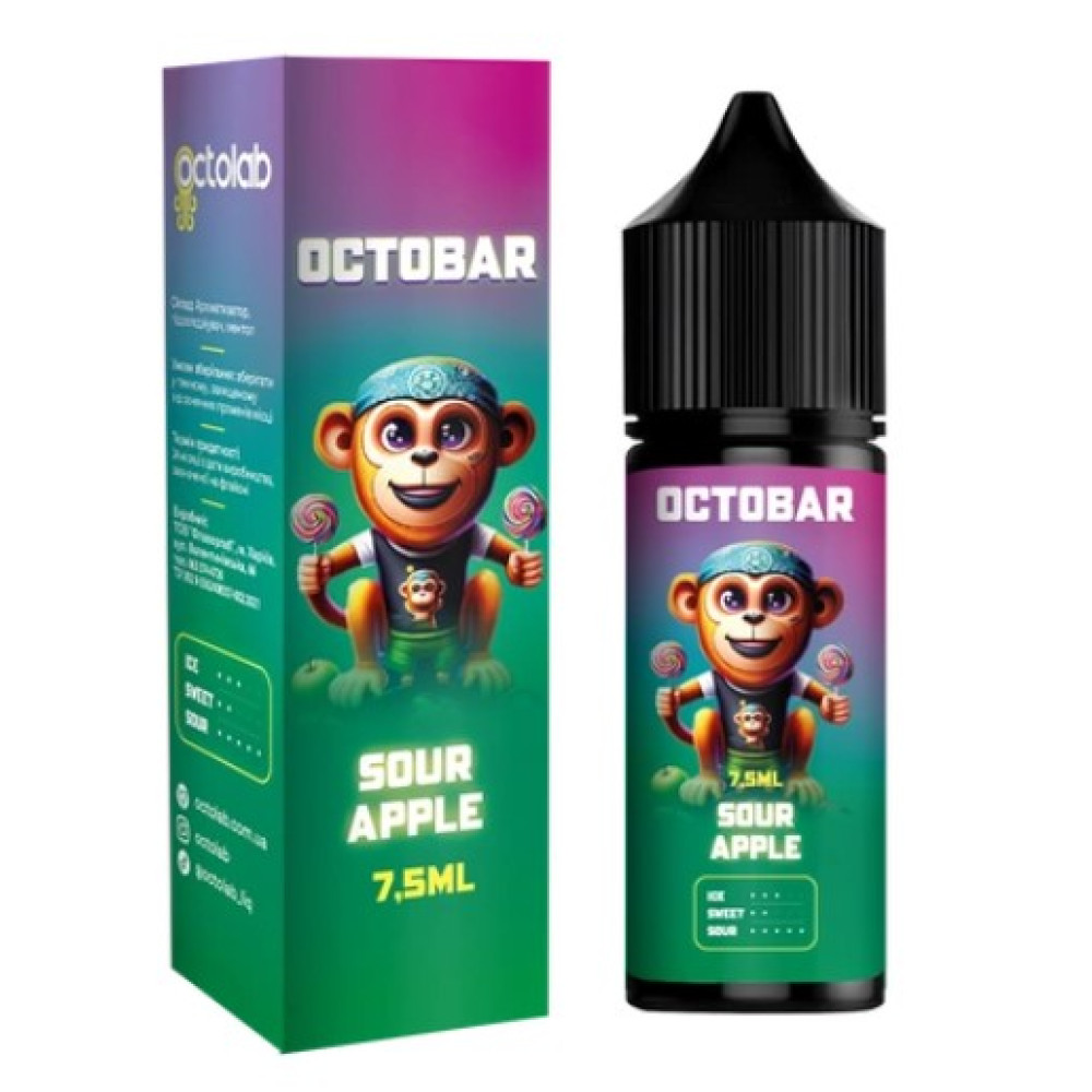 Ароматизатор Octobar NFT Sour Apple (Кисле Яблуко) 15ml - Octobar NFT 15ml