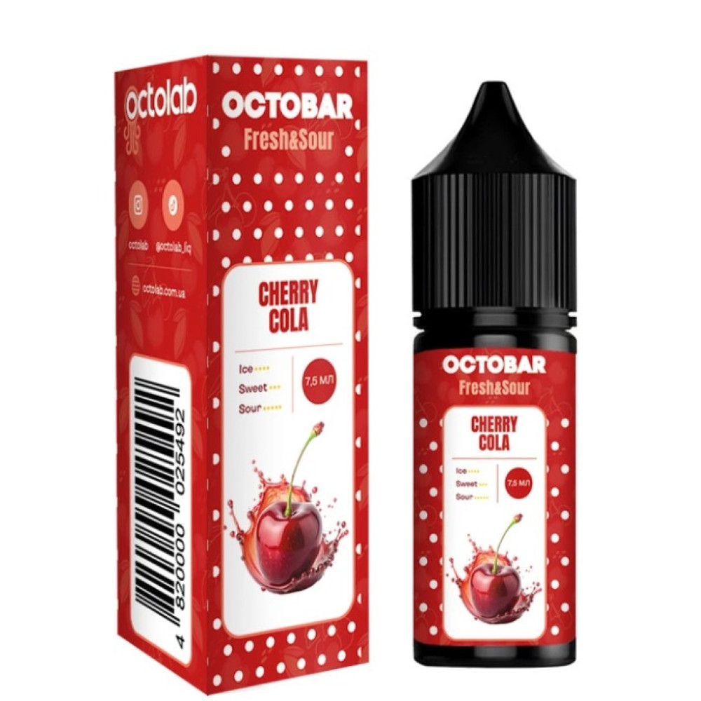 Ароматизатор Octobar Fresh & Sour Cherry Cola (Вишнева Кола) 15ml - Octobar Fresh & Sour 15ml