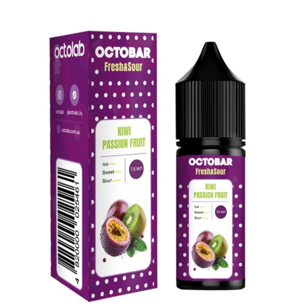 Ароматизатор Octobar Fresh & Sour Kiwi Passion Fruit (Ківі Маракуя) 15ml - Octobar Fresh & Sour 15ml
