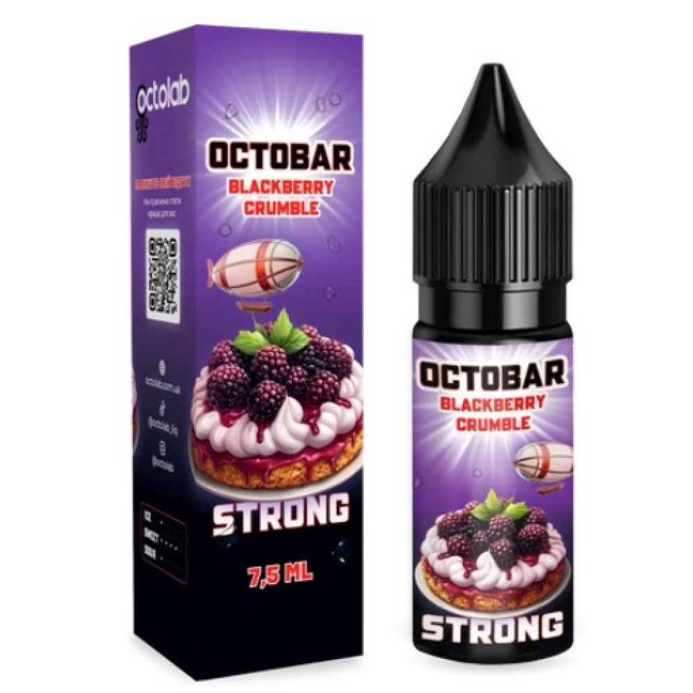 Ароматизатор Octobar Strong Blackberry Crumble (Чорничний Крамбл) 15ml - Octobar Strong 15ml