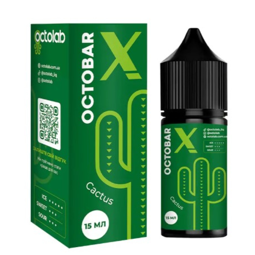 Ароматизатор Octobar X Cactus (Кактус) 30ml - Octobar X 30ml