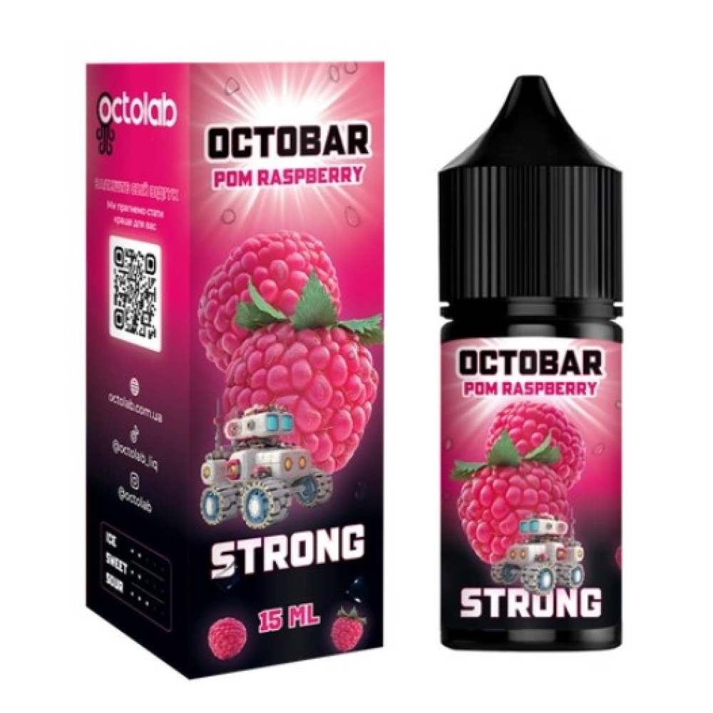 Ароматизатор Octobar Strong Pom Raspberry (Гранат Малина) 30ml - Octobar Strong 30ml