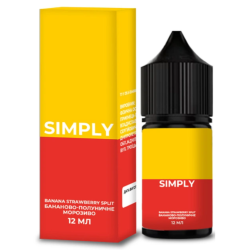 Ароматизатор Simply Banana Strawberry Split (Бананово Полуничне Морозиво) 30ml - Simply 30ml