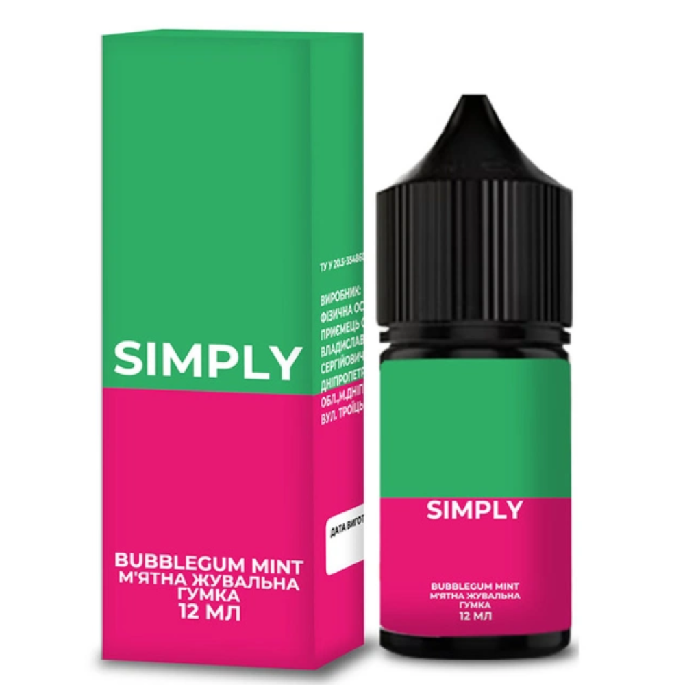 Ароматизатор Simply Bubblegum Mint (Жувальна Гумка М'ята) 30ml - Simply 30ml