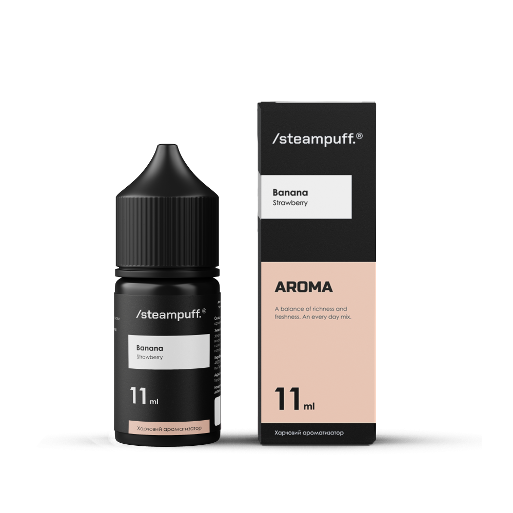 Ароматизатор SteamPuff Banana Strawberry (Банан Полуниця) 30ml - SteamPuff 30ml
