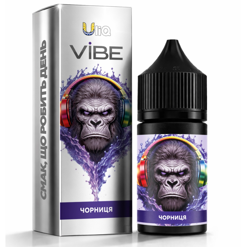 Ароматизатор Uliq VIBE Чорниця 30ml - Uliq Vibe 30ml
