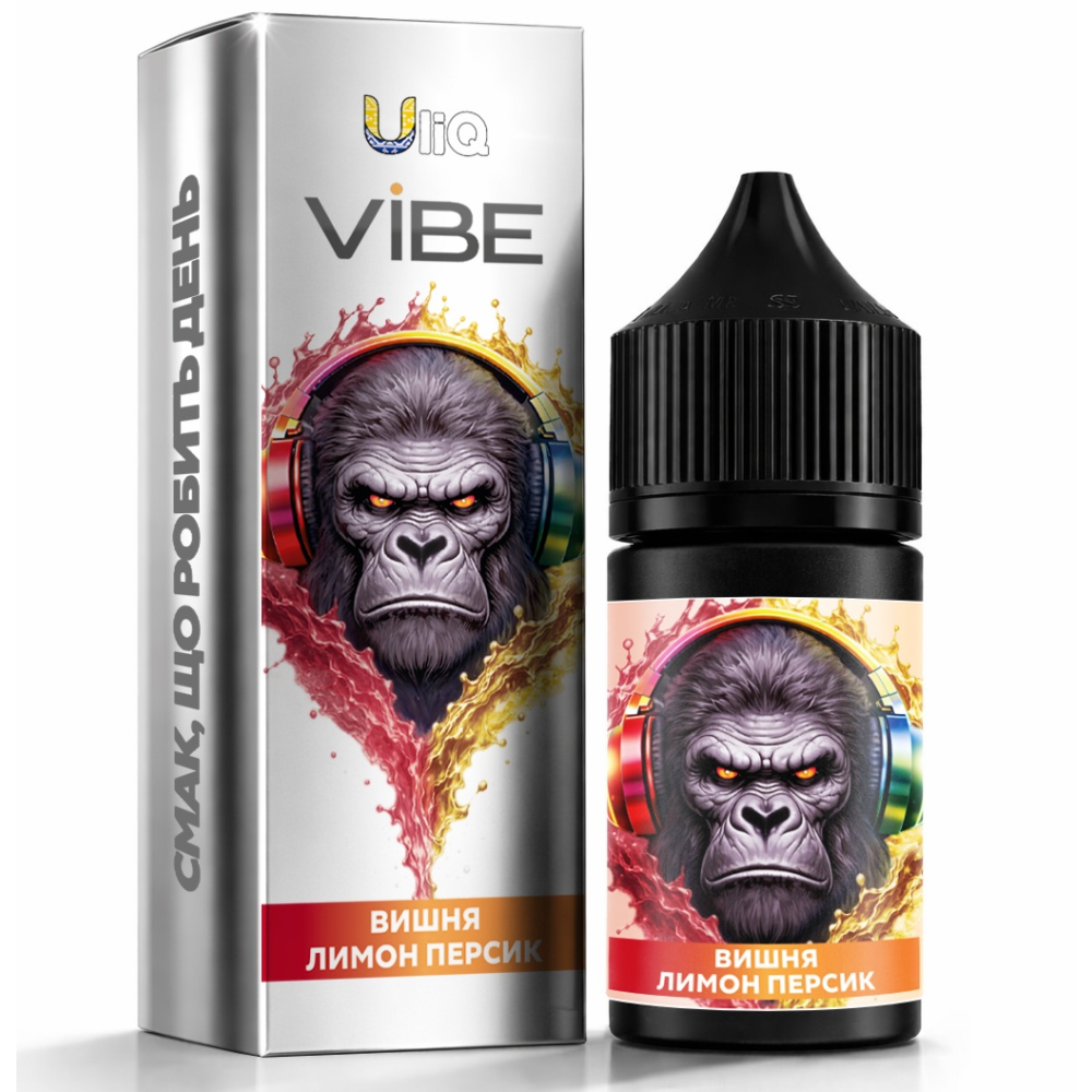 Ароматизатор Uliq VIBE Вишня Лимон Персик 30ml - Uliq Vibe 30ml