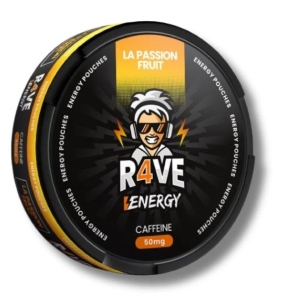 Кофеїновмісткі паучі Rave Маракуя - Кофеїновмісткі паучі Rave