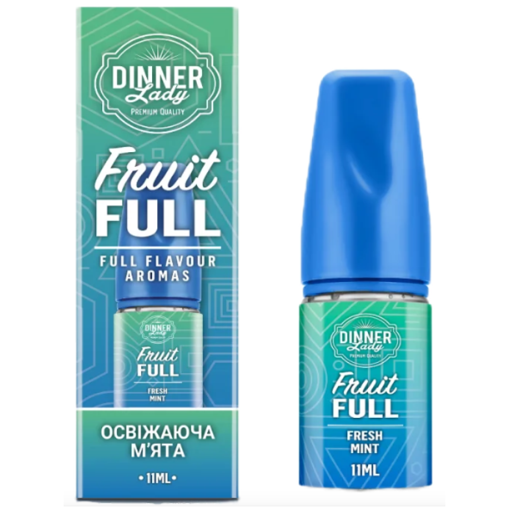 Ароматизатор Dinner Lady Fruit Full Fresh Mint (Свіжа М'ята) 30ml - Dinner Lady Fruit Full 30ml