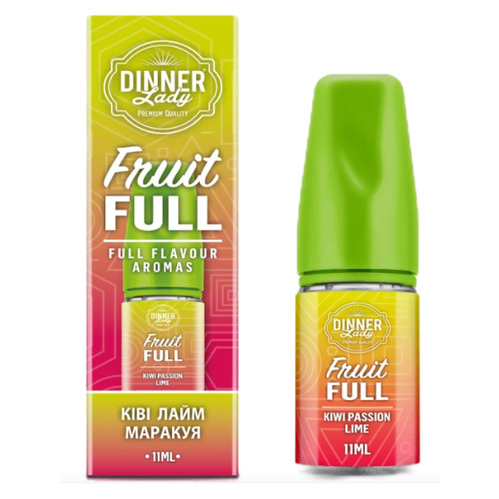 Ароматизатор Dinner Lady Fruit Full Kiwi Passion Fruit Lime (Ківі Маракуя Лайм) 30ml - Dinner Lady Fruit Full 30ml