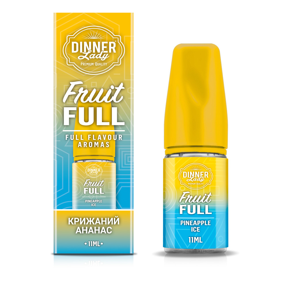 Ароматизатор Dinner Lady Fruit Full Pineapple Ice (Ананас Лід) 30ml - Dinner Lady Fruit Full 30ml
