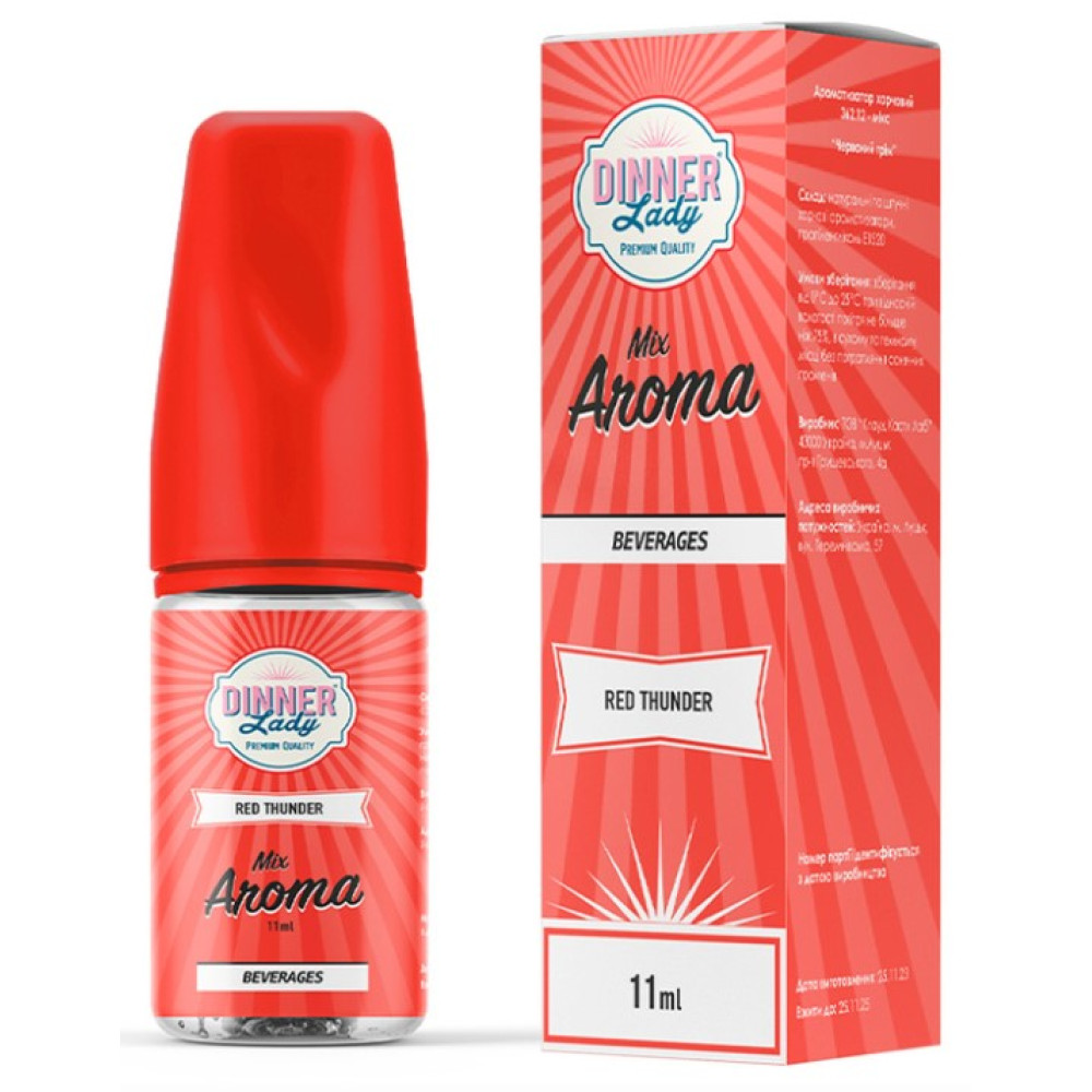 Ароматизатор Dinner Lady Red Thunder (Червоний Грім) 30ml - Dinner Lady 30ml