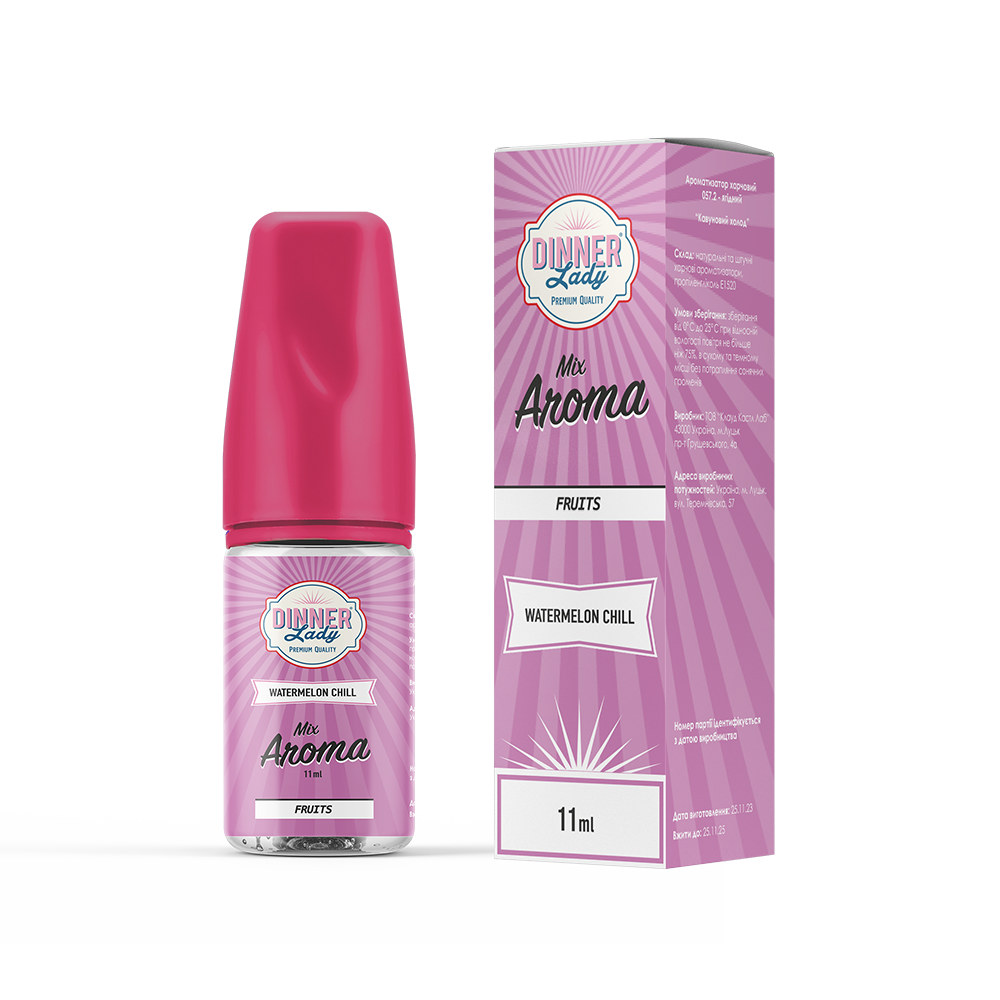 Ароматизатор Dinner Lady Watermelon Chill (Кавуновий Холод) 30ml - Dinner Lady 30ml