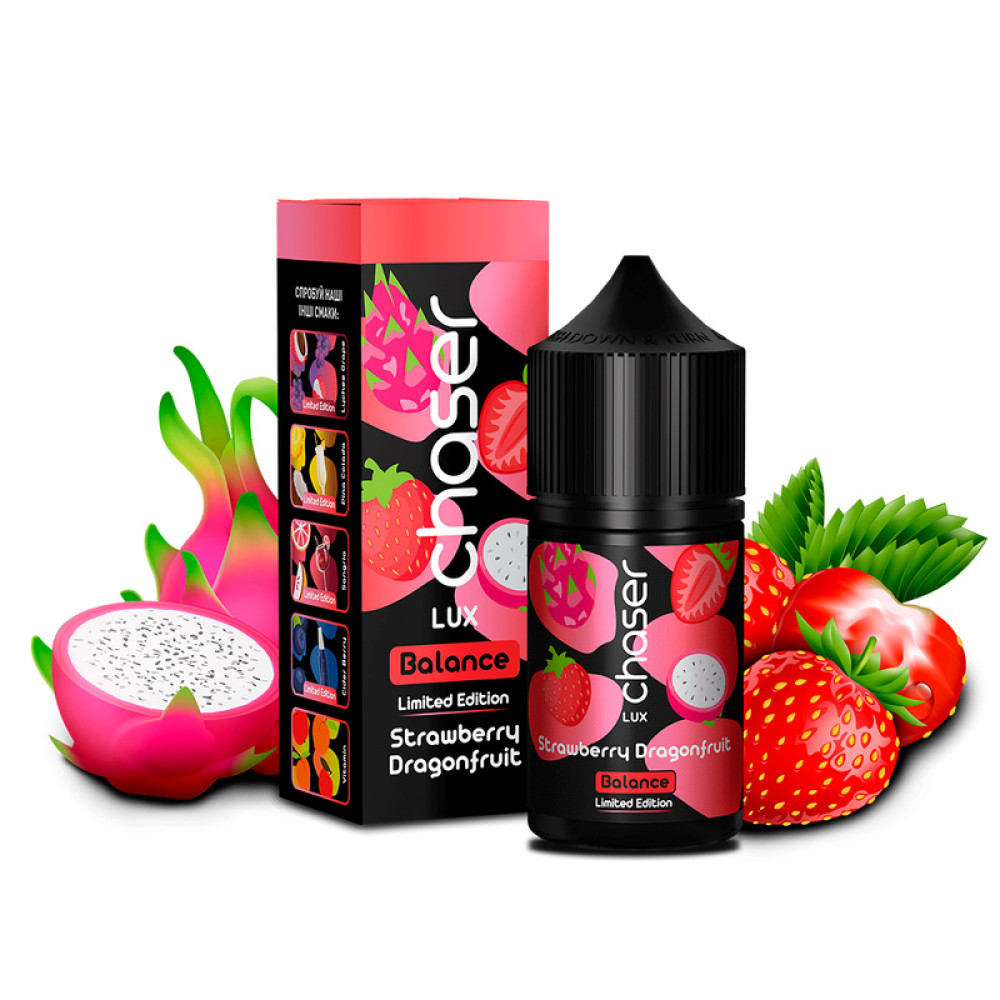 Ароматизатор Chaser Lux Strawberry Dragonfruit (Полуниця Драгонфрукт) 30ml - Chaser Lux 30ml
