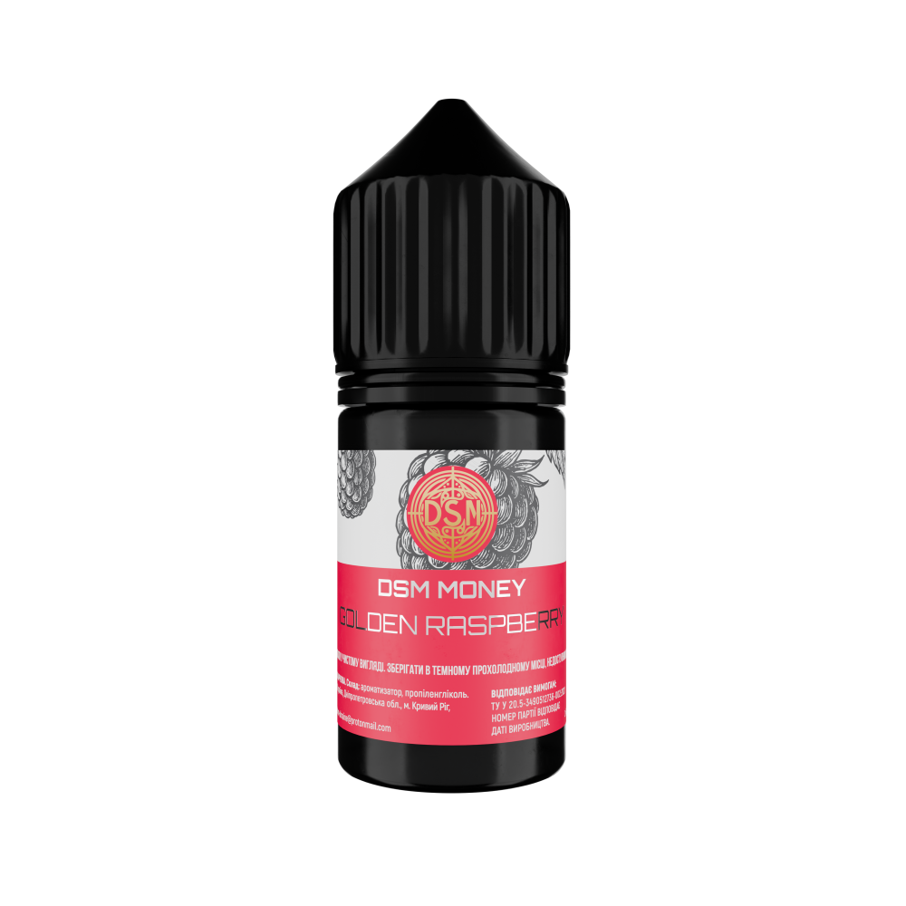 Ароматизатор DSM Money Golden Raspberry (Золота Малина) 30ml - Dsm_Money 30ml