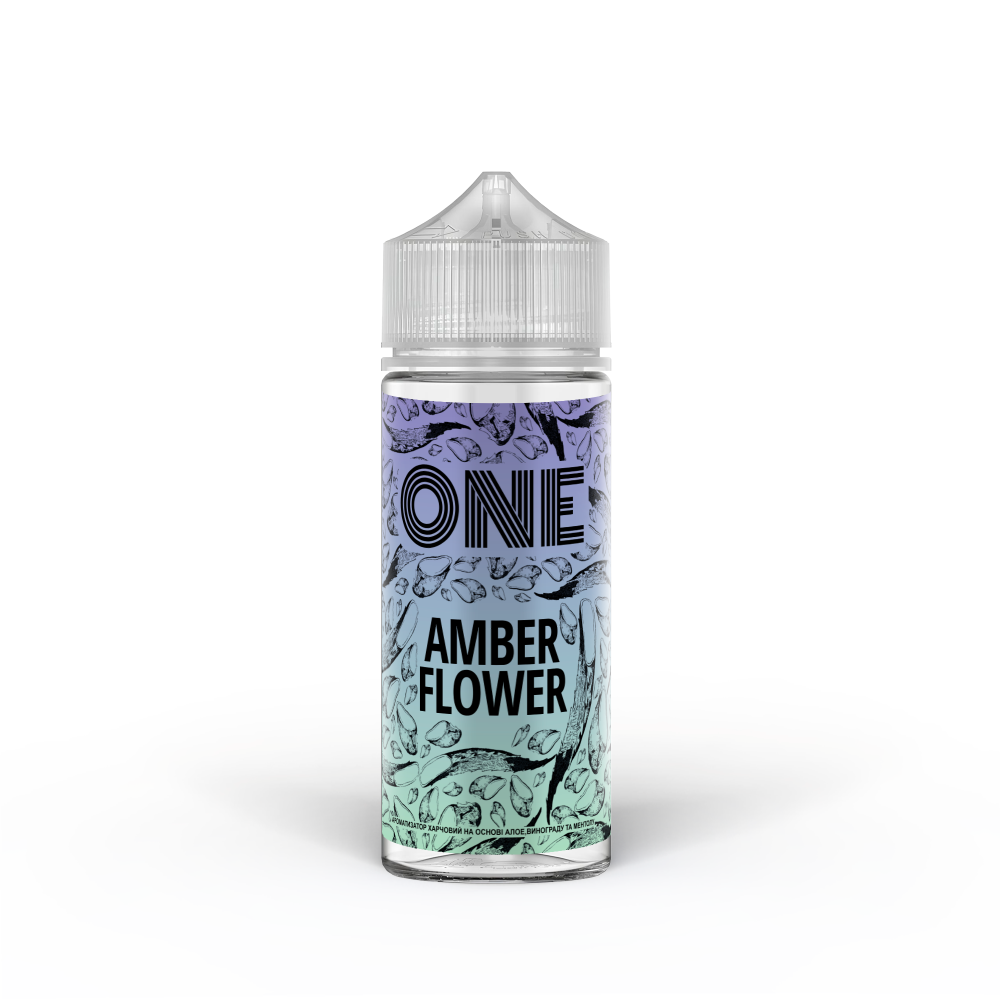 Ароматизатор органічний ONE Amber Flower (Виноград Алоє Ягоди Лід) 120ml - One 120ml