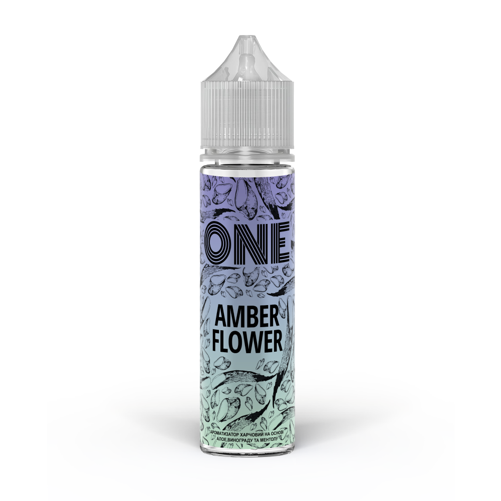 Ароматизатор органічний ONE Amber Flower (Виноград Алоє Ягоди Лід) 60ml - One 60ml