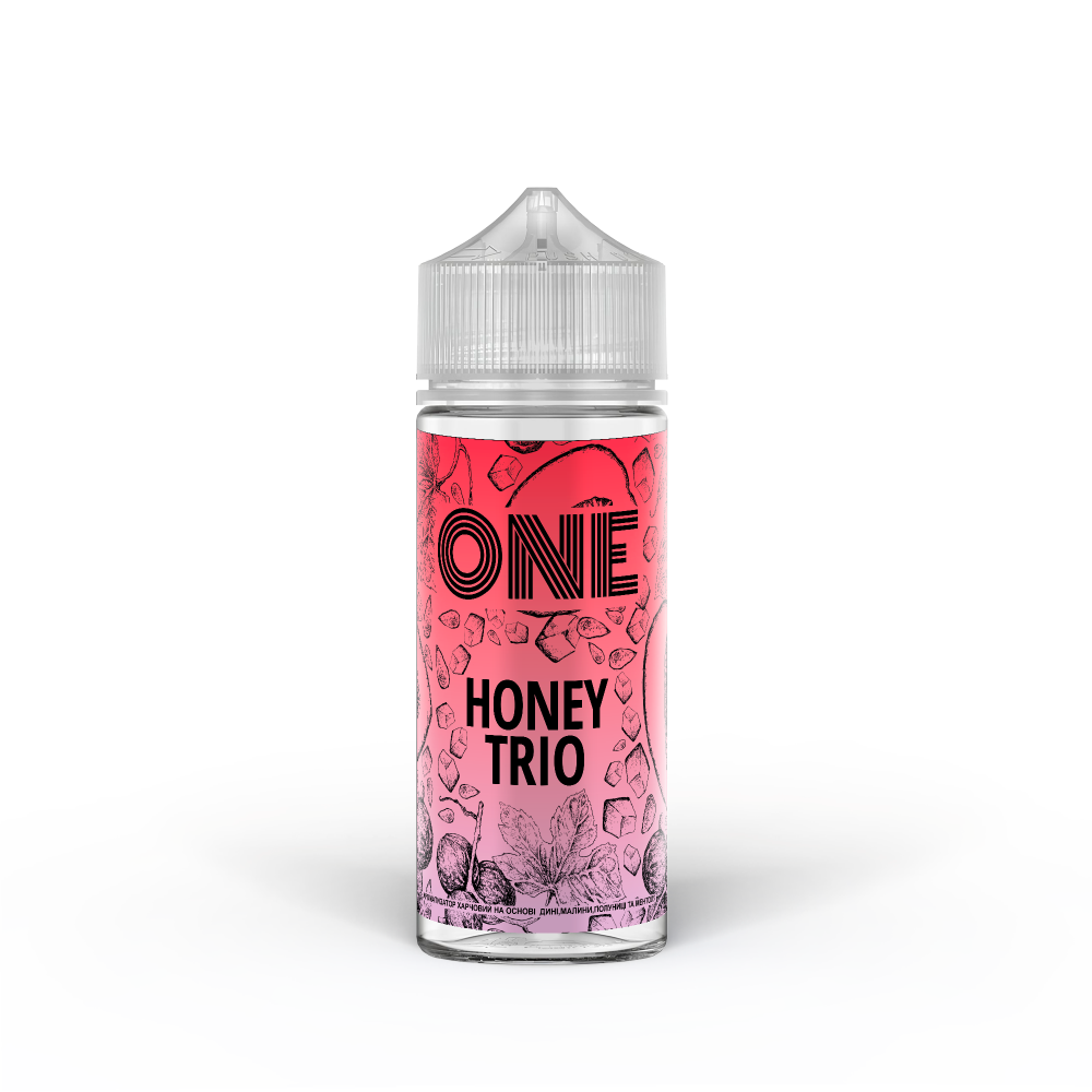 Ароматизатор органічний ONE Honey Trio (Полуниця Малина Диня Лід) 120ml - One 120ml