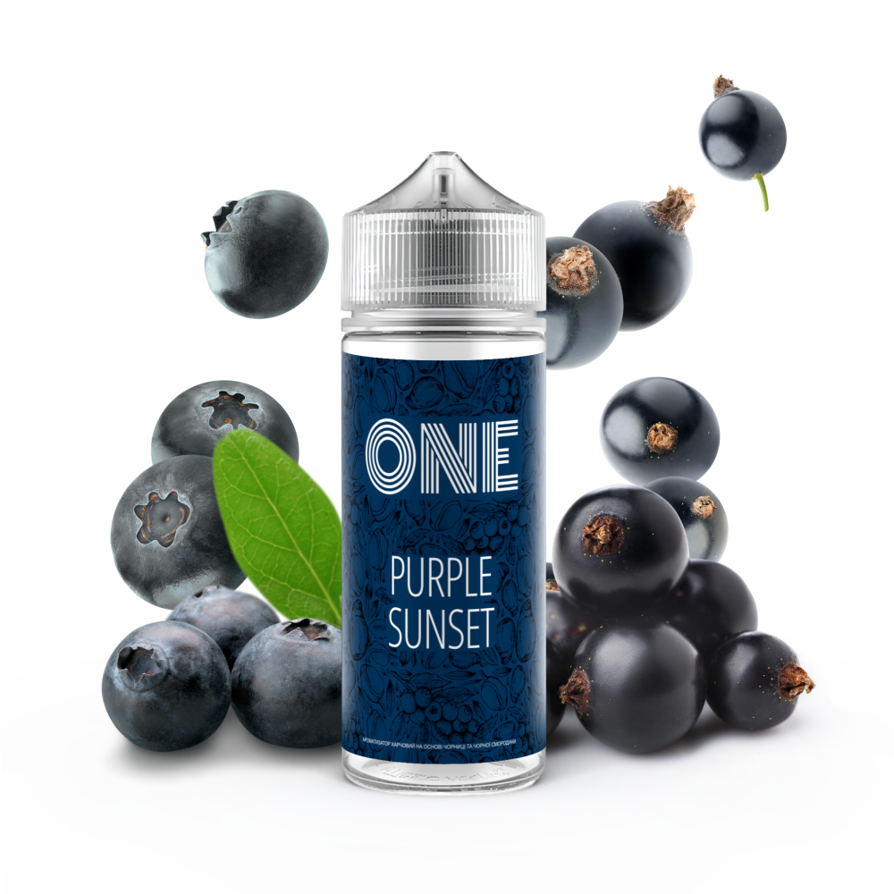 Ароматизатор органічний ONE Purple Sunset (Чорниця Ожина) 120ml - One 120ml