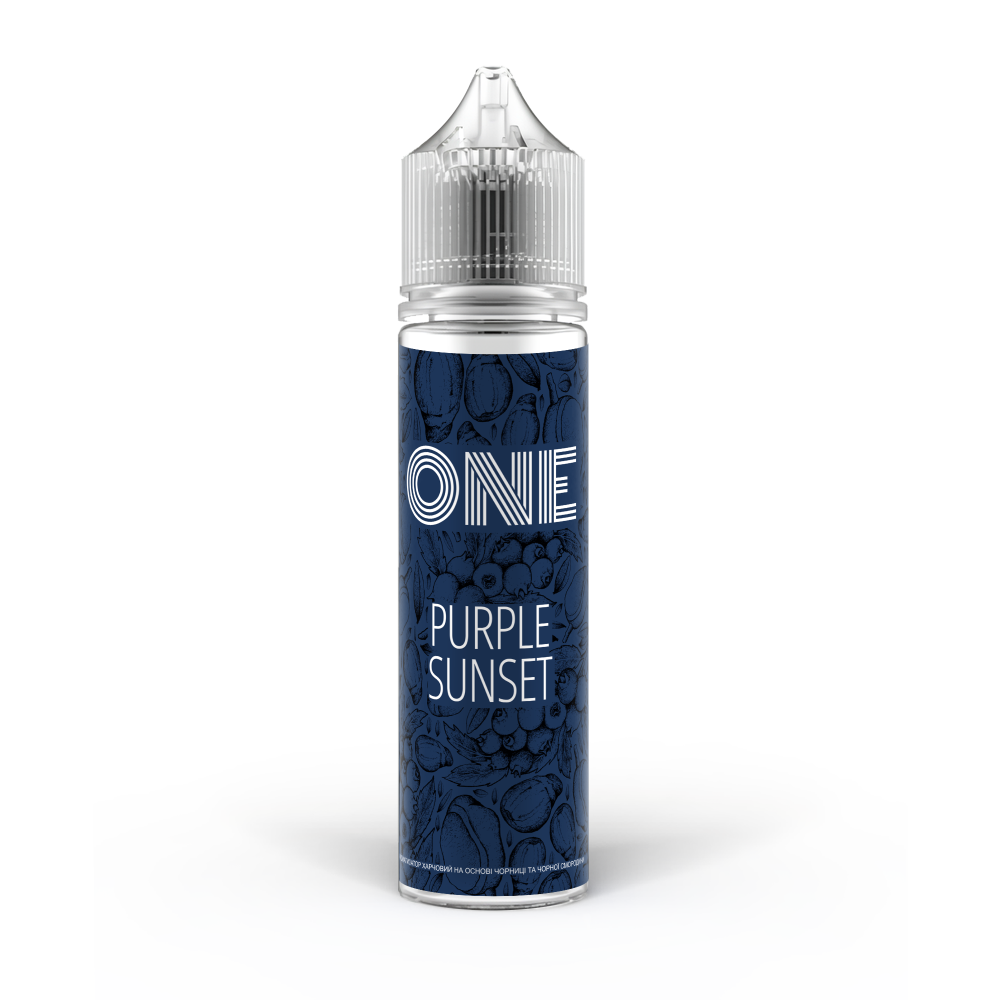Ароматизатор органічний ONE Purple Sunset (Чорниця Ожина) 60ml - One 60ml