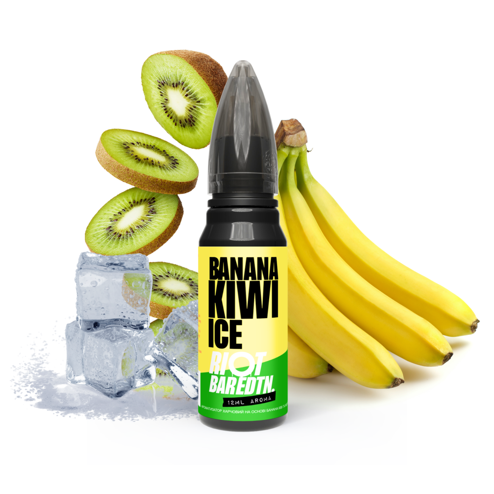 Ароматизатор Riot Squad BAR EDTN Banana Kiwi Ice (Банан Ківі Лід) 30ml - Riot Squad 30ml