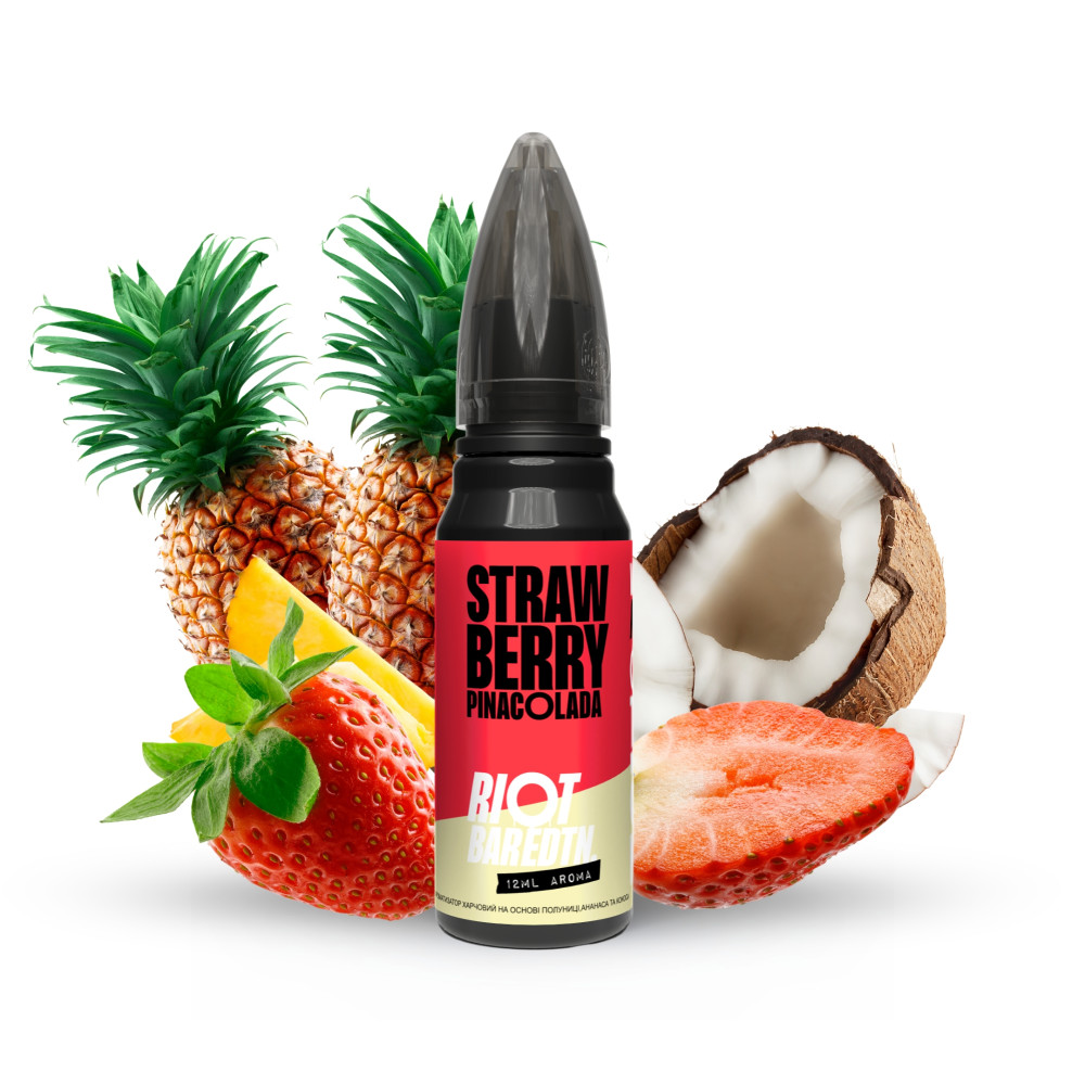 Ароматизатор Riot Squad BAR EDTN Strawberry Pina Colada (Полуниця Піна Колада) 30ml - Riot Squad 30ml