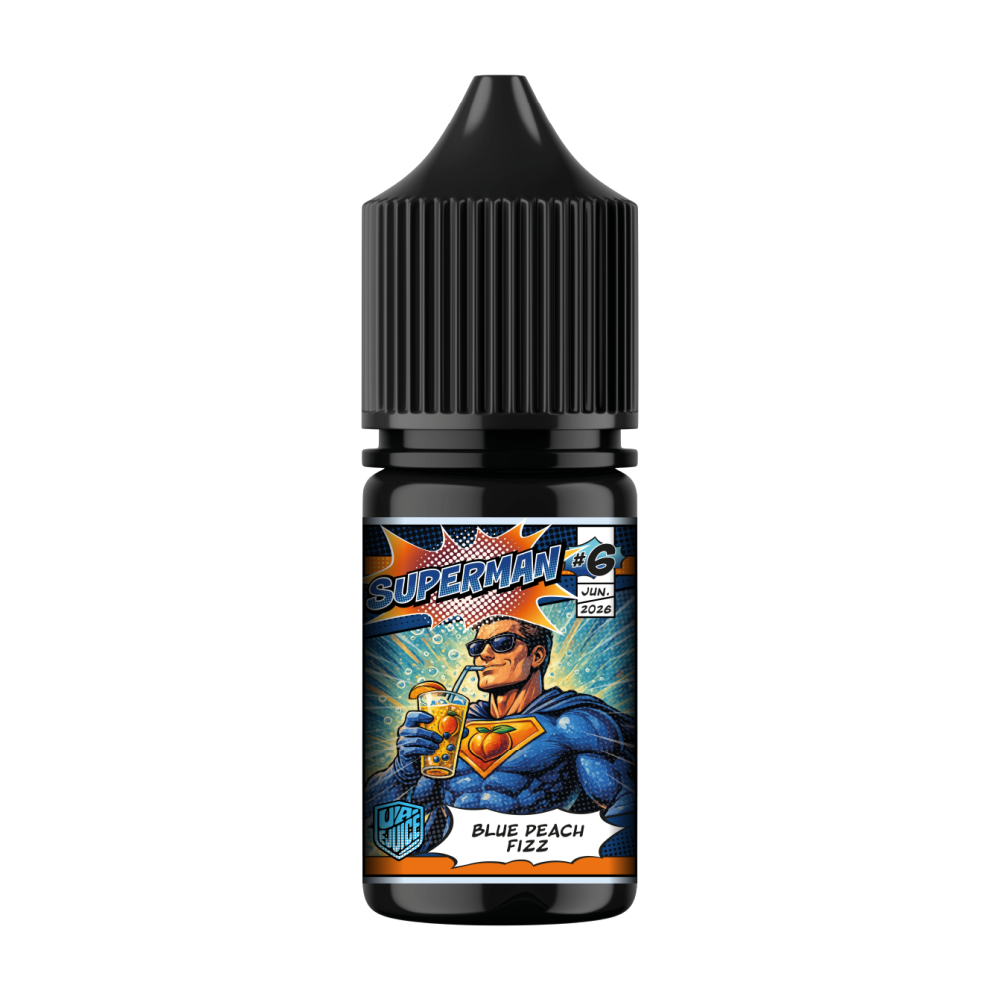Ароматизатор Super Heroes Blue Peach Fizz (Персиково-Чорничний Лимонад) 30ml - Super Heroes 30ml