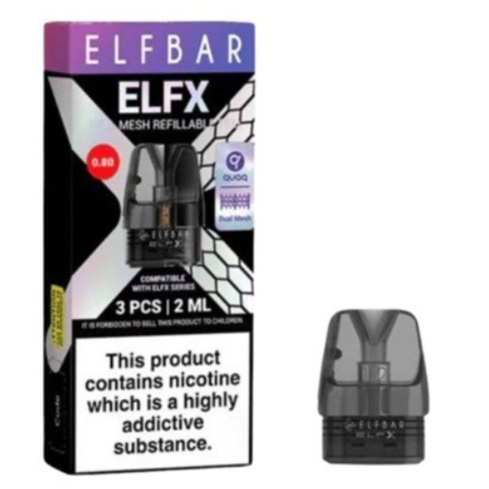 Elf Bar Elfx Картридж Mesh 0.8Ohm 2ml - Elf Bar Empty Картридж