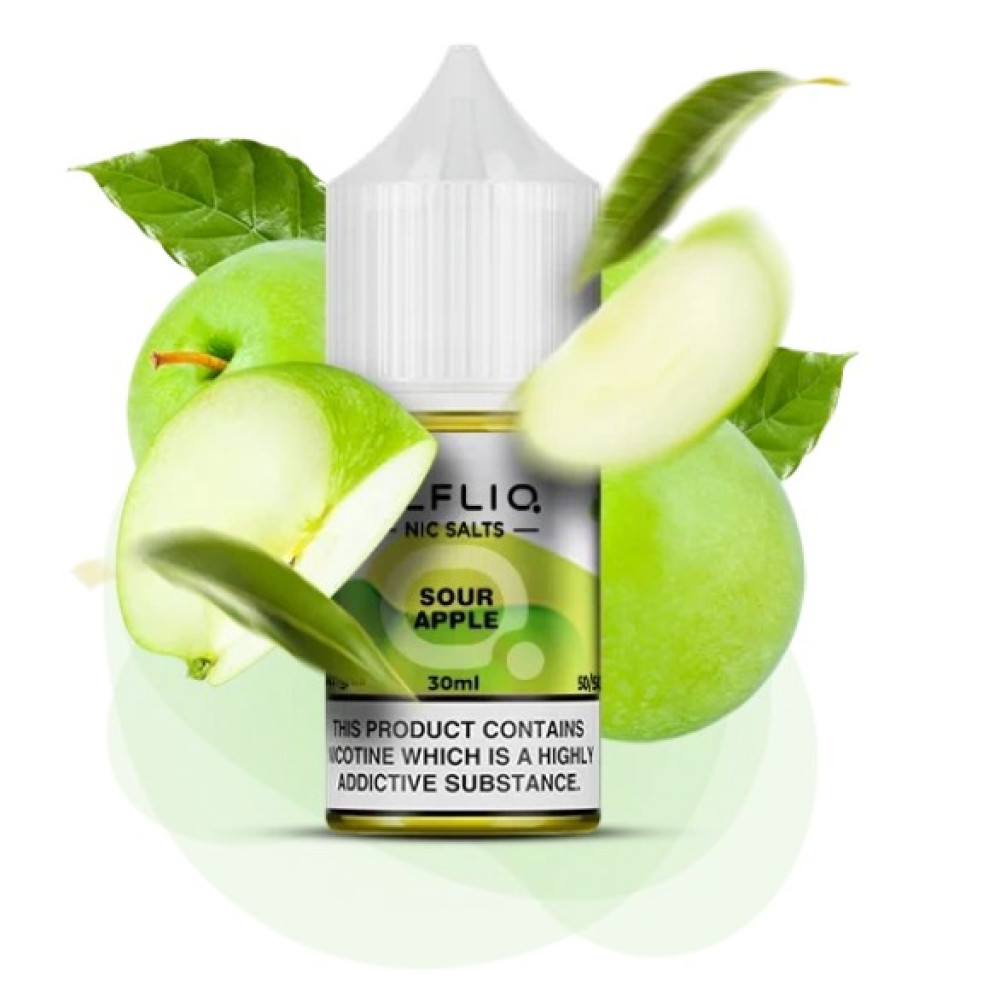 Ароматизатор Elfliq Sour Apple 30ml (Кисле яблуко) - Elfliq 30ml
