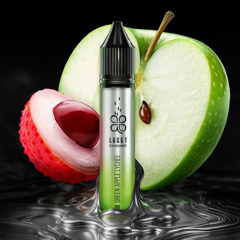 Ароматизатор Lucky Chrome Green Apple Lychee (Зелене Яблуко Лічі) 30ml - Lucky Chrome 30ml