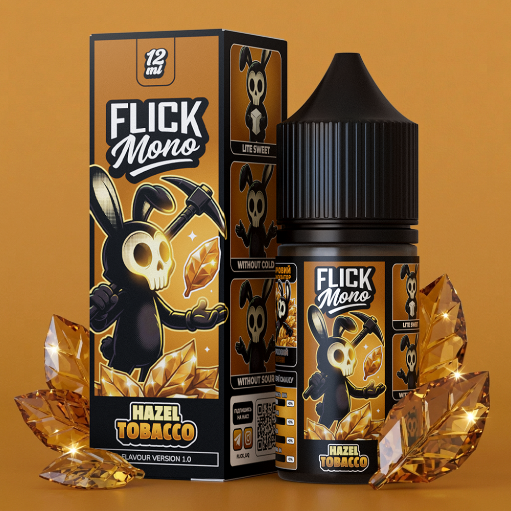Ароматизатор Flick Mono Hazel Tobacco (Фундуковий Тютюн) 12ml - Flick Mono 30ml