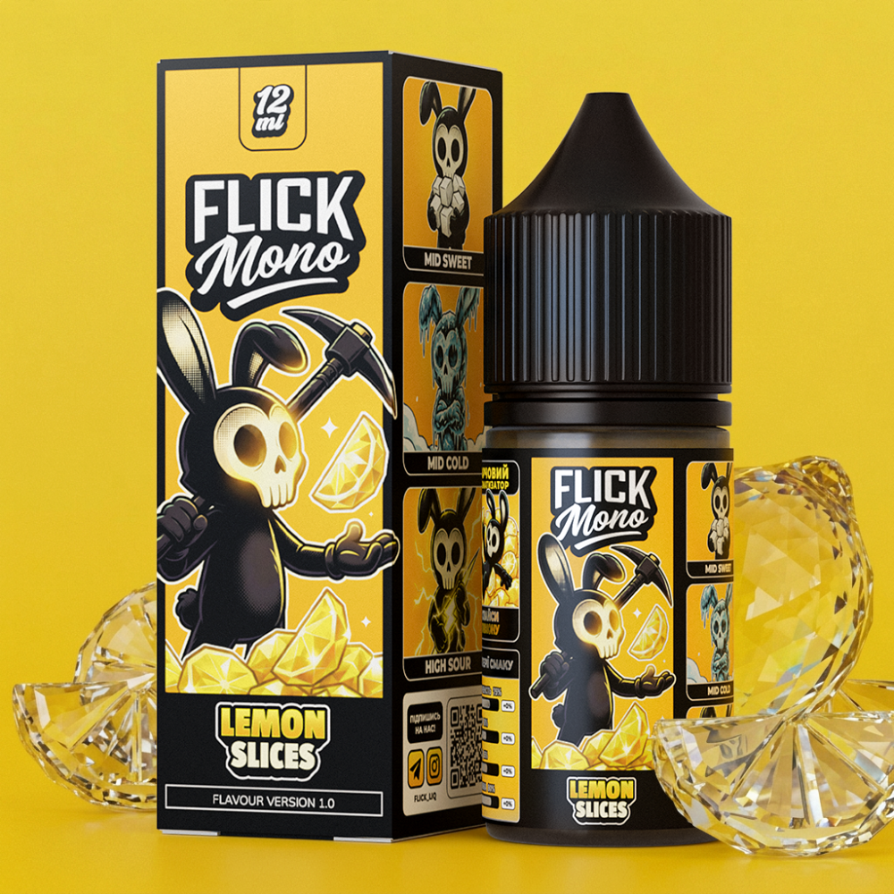 Ароматизатор Flick Mono Lemon Slices (Лимонні Слайси) 30ml - Flick Mono 30ml