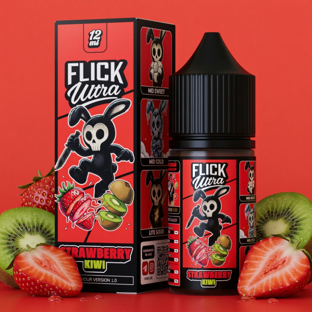 Ароматизатор Flick Ultra Strawberry Kiwi (Полуниця Ківі) 30ml - Flick Ultra 30ml