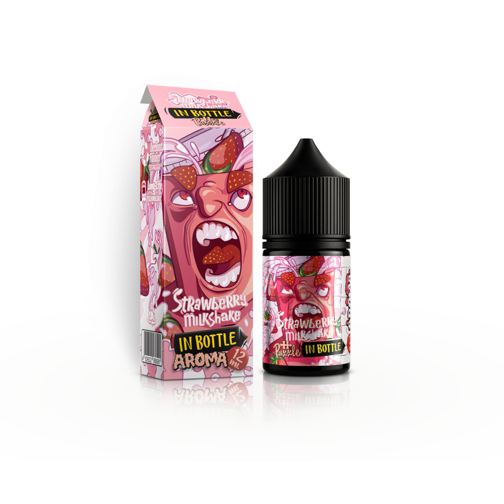 Ароматизатор In Bottle Puzzle 30ml Strawberry Milkshake (Полуничний Мілкшейк) - In Bottle Puzzle 30ml 5mg