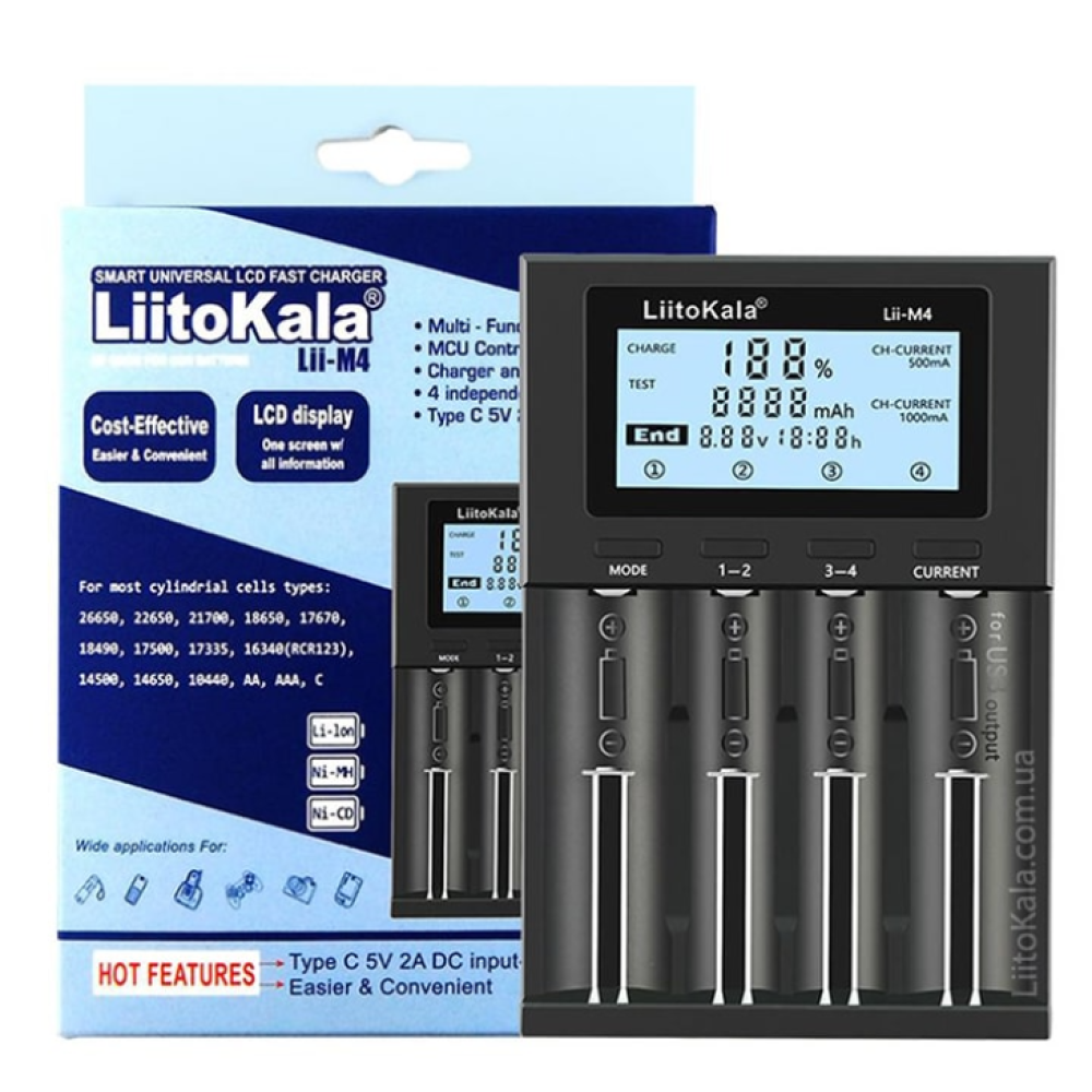 Litokala Lii M4 (4ак) - Litokala Charger
