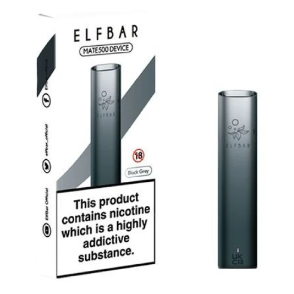 Elf bar Mate 500 Black White Pod (Чорно-Білий) - Elf Bar Mate 500